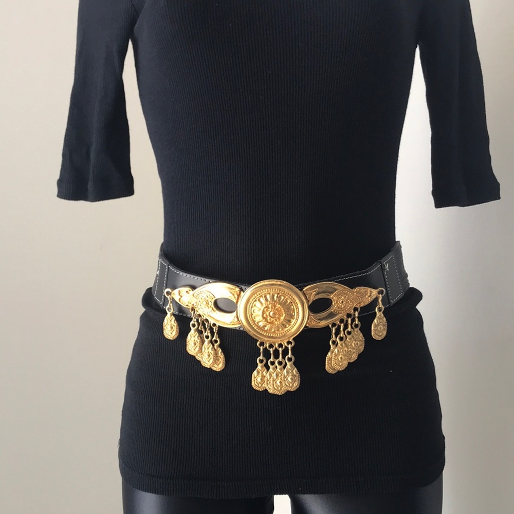 Adoppia Belt accessories black gold size 80